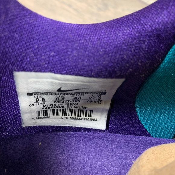 🔥 Nike Kobe X Overcome Emerald Purple Basketball - Picture 7 of 7